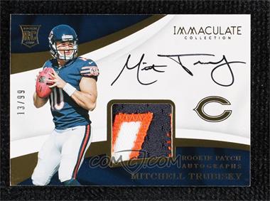 2017 Panini Immaculate Collection - [Base] #101 - Rookie Patch Autographs - Mitchell Trubisky /99