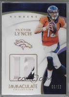 Paxton Lynch [Noted] #/12