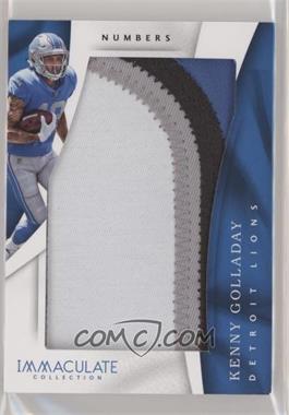 2017 Panini Immaculate Collection - Immaculate Patches - Numbers #IM-KG - Kenny Golladay /25