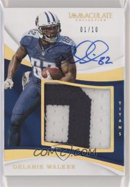 2017 Panini Immaculate Collection - Premium Patch Autographs - Gold #PP-DH.1 - Delanie Walker /10