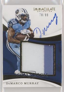 2017 Panini Immaculate Collection - Premium Patch Autographs #PP-DM.2 - 2018 Panini Immaculate Collection Update - DeMarco Murray /99
