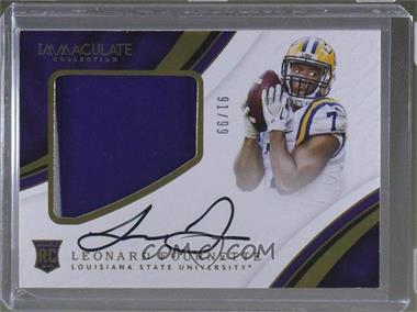2017 Panini Immaculate Collection Collegiate - [Base] - Premium Patches Rookie Autographs #113 - Rookie Patch Autographs - Leonard Fournette /99