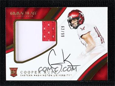 2017 Panini Immaculate Collection Collegiate - [Base] - Premium Patches Rookie Autographs #122 - Rookie Patch Autographs - Cooper Kupp /99