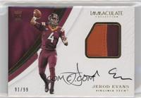 Rookie Patch Autographs - Jerod Evans #/99