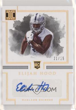 2017 Panini Impeccable - [Base] - Gold #142 - Rookie Autographs - Elijah Hood /25