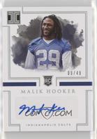 Rookie Autographs - Malik Hooker #/49