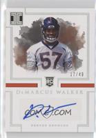 Rookie Autographs - DeMarcus Walker #/49