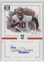 Rookie Autographs - Josh Malone #/49