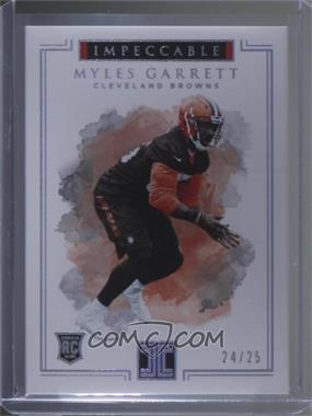 2017 Panini Impeccable - [Base] - Silver #50 - Myles Garrett /25