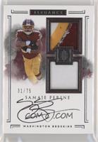 Elegance Rookie Helmet and Patch Autos - Samaje Perine #/75