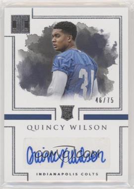 2017 Panini Impeccable - [Base] #159 - Rookie Autographs - Quincy Wilson /75