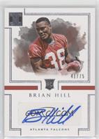 Rookie Autographs - Brian Hill #/75