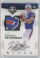 Rookie Patch Autographs - Nathan Peterman #/5