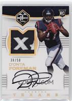 Rookie Patch Autographs - D'Onta Foreman #/50