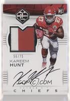 Rookie Patch Autographs - Kareem Hunt #/75