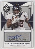 Rookie Autographs - De'Angelo Henderson #/35