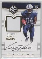 Rookie Patch Autographs - Corey Davis #/299