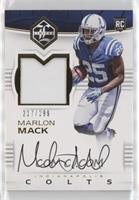 Rookie Patch Autographs - Marlon Mack #/299