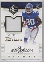 Rookie Patch Autographs - Wayne Gallman #/299