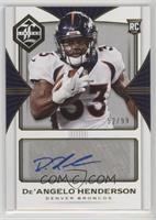 Rookie Autographs - De'Angelo Henderson #/99