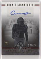 Majestic Rookie Signatures - Carlos Henderson [EX to NM] #/25