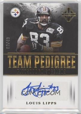 2017 Panini Majestic - Team Pedigree Autographs - Gold #PS-LL - Louis Lipps /49