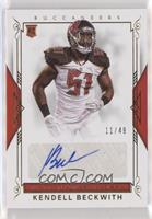 Rookie Signatures - Kendell Beckwith #/49