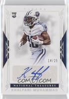 Rookie Signatures - Khalfani Muhammad #/25