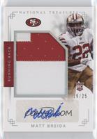 Rookie Material Signatures - Matt Breida #/25