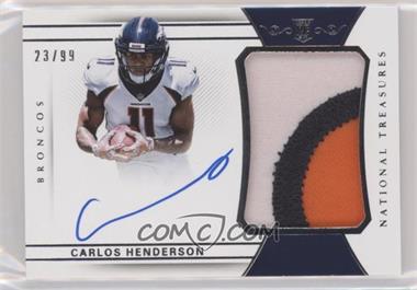 2017 Panini National Treasures - [Base] #180 - Rookie Patch Autograph - Carlos Henderson /99
