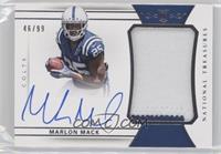 Rookie Patch Autograph - Marlon Mack #/99