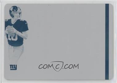 2017 Panini National Treasures - Brand Logos - Printing Plate Cyan #8 - Eli Manning /1 [EX to NM]