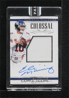 2017 Panini National Treasures - Colossal Signatures - Black Box #CS-EMG - Eli Manning /1 [Uncirculated]