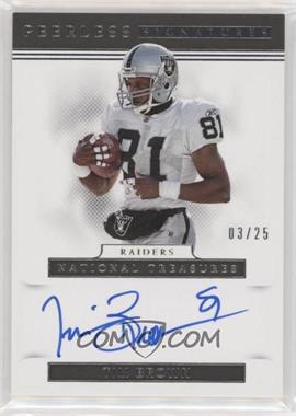 2017 Panini National Treasures - Peerless Signatures #PS-TB - Tim Brown /25