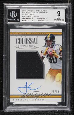 2017 Panini National Treasures - Rookie Colossal Signatures #RCS-JC - James Conner /99 [BGS 9 MINT]
