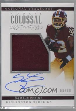 2017 Panini National Treasures - Rookie Colossal Signatures #RCS-SP - Samaje Perine /99 [Noted]