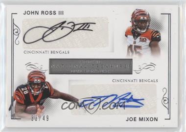 2017 Panini National Treasures - Rookie Dual Signatures #RDS-CIN - John Ross III, Joe Mixon /49