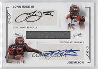 John Ross III, Joe Mixon #/49