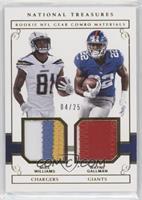 Mike Williams, Wayne Gallman #/25