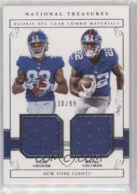 2017 Panini National Treasures - Rookie NFL Combo Materials #23 - Evan Engram, Wayne Gallman /99