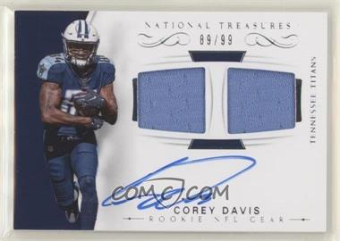 2017 Panini National Treasures - Rookie NFL Gear Signature Combos #RSC-CD - Corey Davis /99