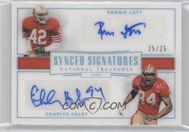 2017 Panini National Treasures - Synced Signatures #SS-RC - Charles Haley, Ronnie Lott /25
