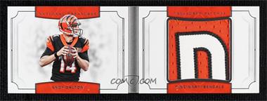 2017 Panini National Treasures - Treasured Patches Booklets #3 - Andy Dalton /25