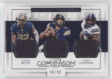 2017 Panini National Treasures Collegiate - Team Trios #9 - Tyler Boyd, Nathan Peterman, James Conner /99