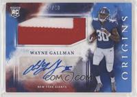 Rookie Jumbo Patch Autographs - Wayne Gallman #/49