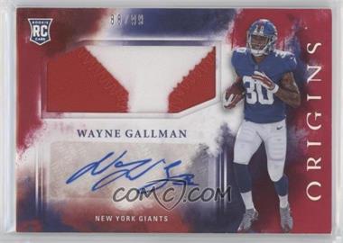 2017 Panini Origins - [Base] - Red #115 - Rookie Jumbo Patch Autographs - Wayne Gallman /99