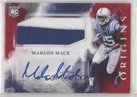 Rookie Jumbo Patch Autographs - Marlon Mack #/99