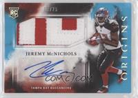 Rookie Jumbo Patch Autographs - Jeremy McNichols #/25