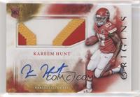 Rookie Jumbo Patch Autographs - Kareem Hunt