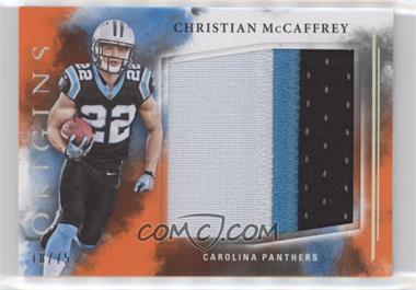 2017 Panini Origins - Rookie Jumbo Jerseys - Orange #RJJ-CM - Christian McCaffrey /75